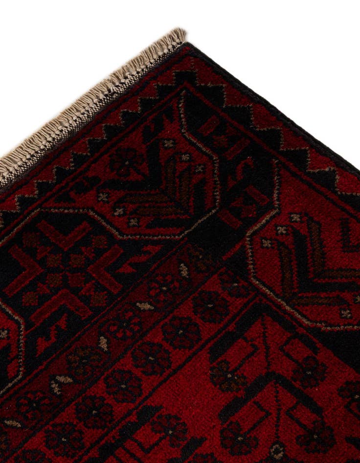 Detail image of  2' 8 x 6' 6  Hand Knotted Khal Mohammadi Wool Runner Rug