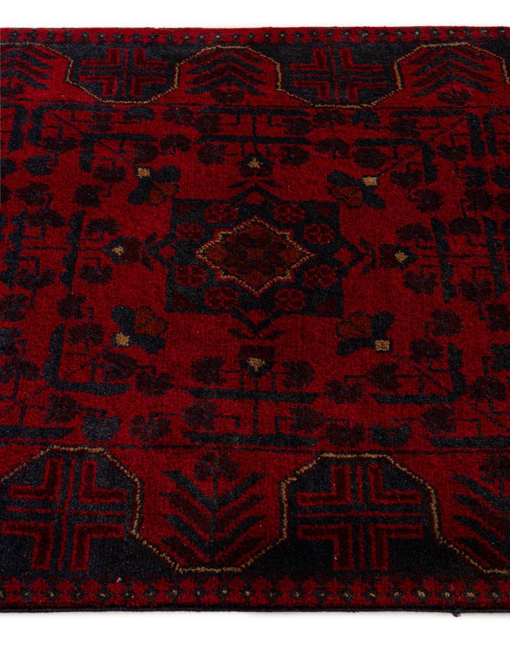 Detail image of  2' 9 x 6' 5  Hand Knotted Khal Mohammadi Wool Runner Rug