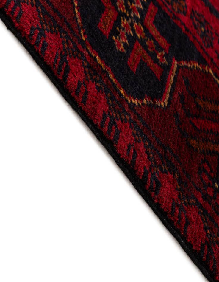 Detail image of  2' 6 x 6' 7  Hand Knotted Khal Mohammadi Wool Runner Rug