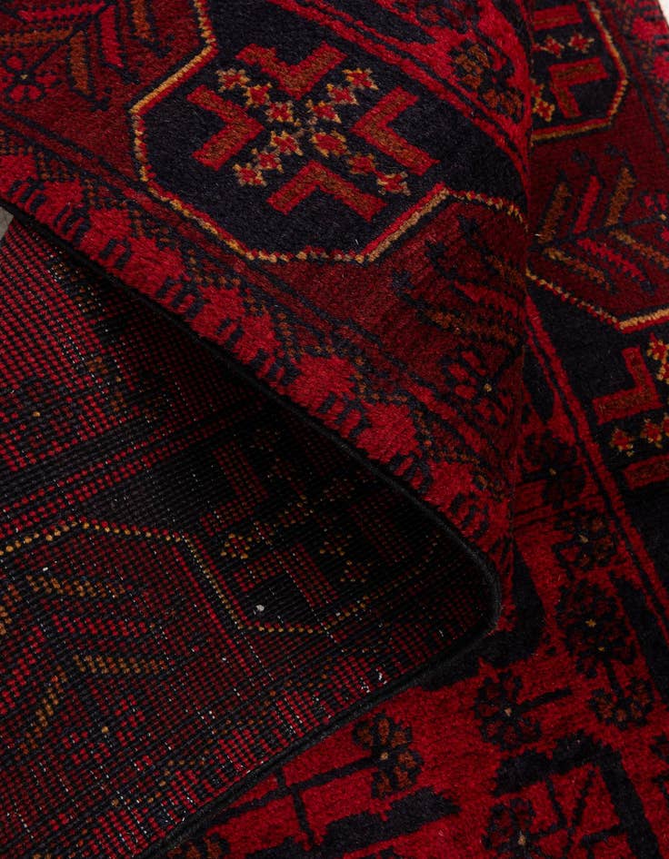 Detail image of  2' 6 x 6' 7  Hand Knotted Khal Mohammadi Wool Runner Rug