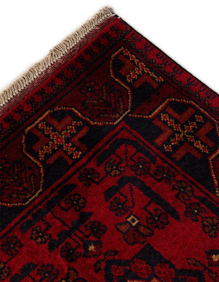 Detail image of  2' 6 x 6' 7  Hand Knotted Khal Mohammadi Wool Runner Rug