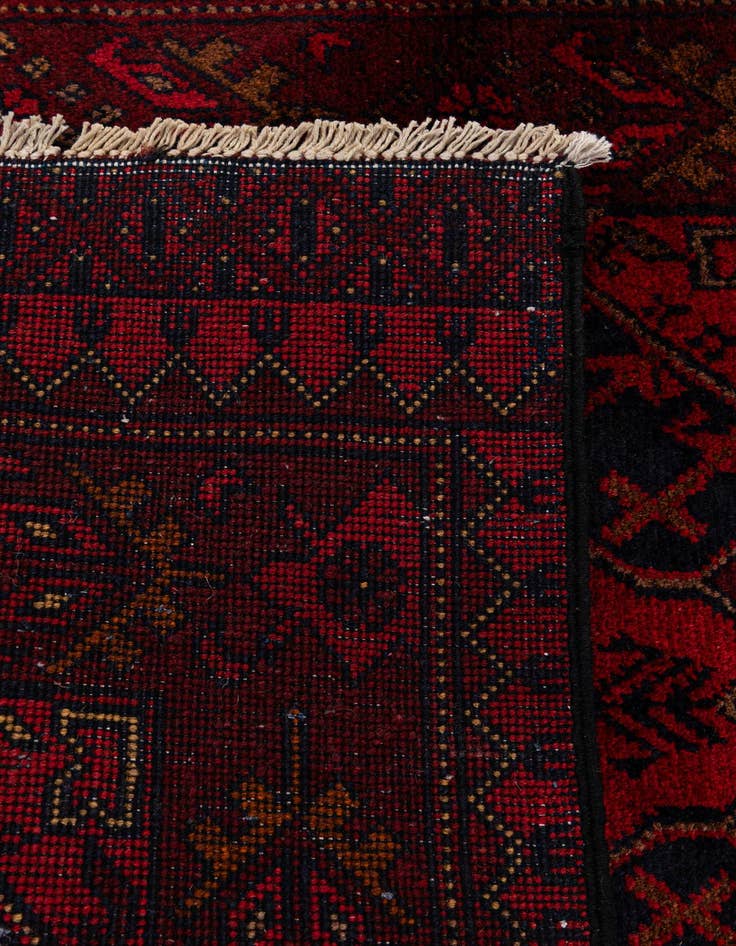 Detail image of  2' 7 x 6' 7  Hand Knotted Khal Mohammadi Wool Runner Rug