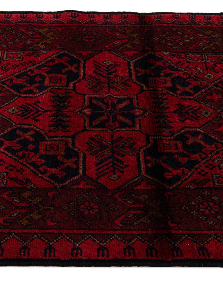 Detail image of  2' 8 x 6' 7  Hand Knotted Khal Mohammadi Wool Runner Rug