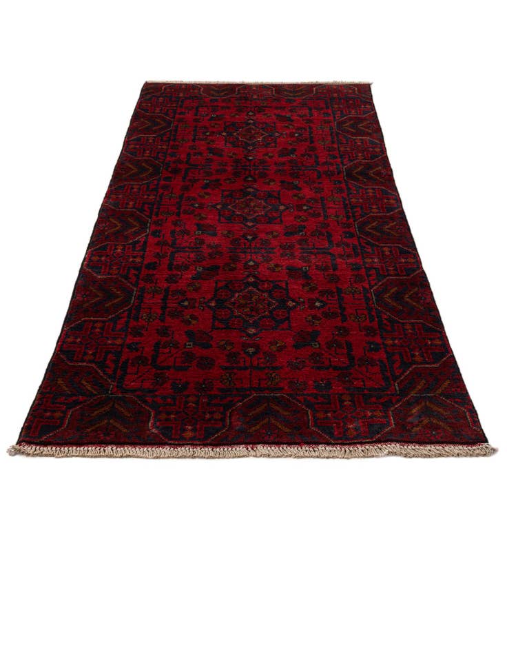 Detail image of  2' 6 x 6' 6  Hand Knotted Khal Mohammadi Wool Runner Rug