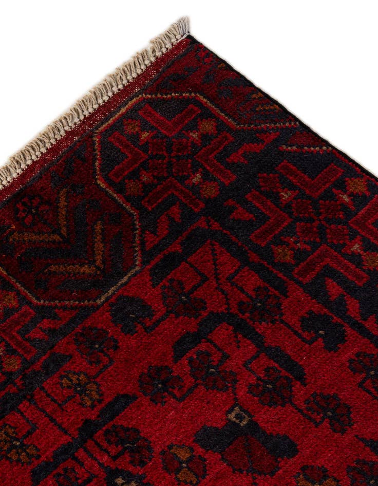 Detail image of  2' 6 x 6' 6  Hand Knotted Khal Mohammadi Wool Runner Rug