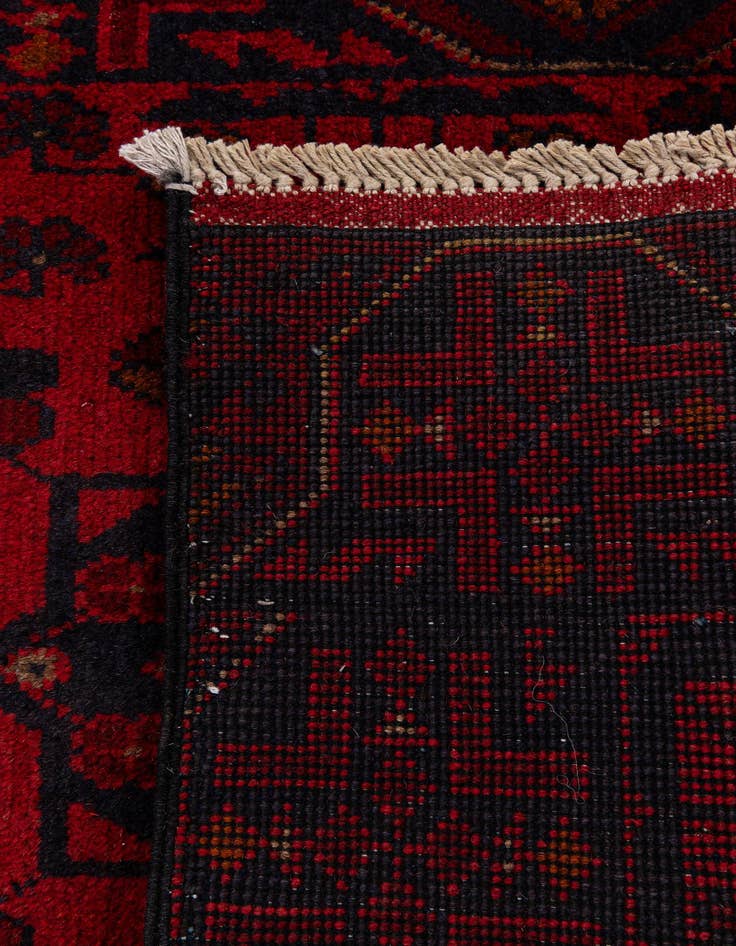 Detail image of  2' 6 x 6' 6  Hand Knotted Khal Mohammadi Wool Runner Rug