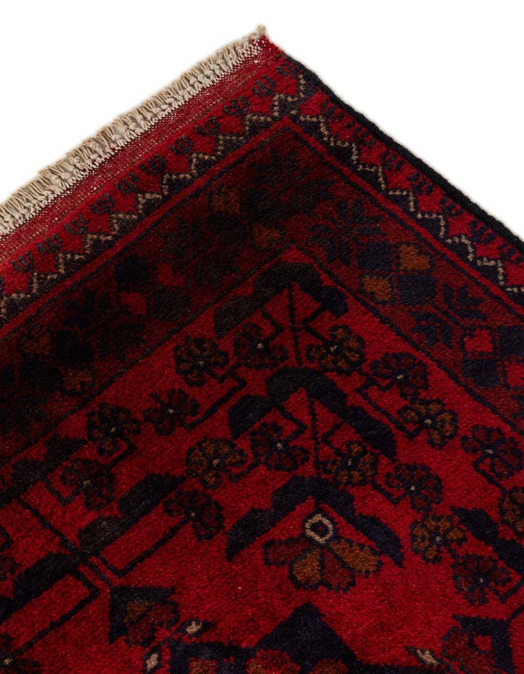 Detail image of  2' 9 x 6' 10  Hand Knotted Khal Mohammadi Wool Runner Rug