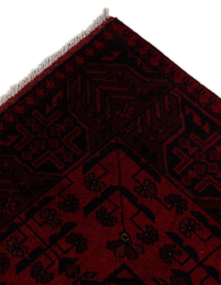 Detail image of  2' 9 x 6' 8  Hand Knotted Khal Mohammadi Wool Runner Rug