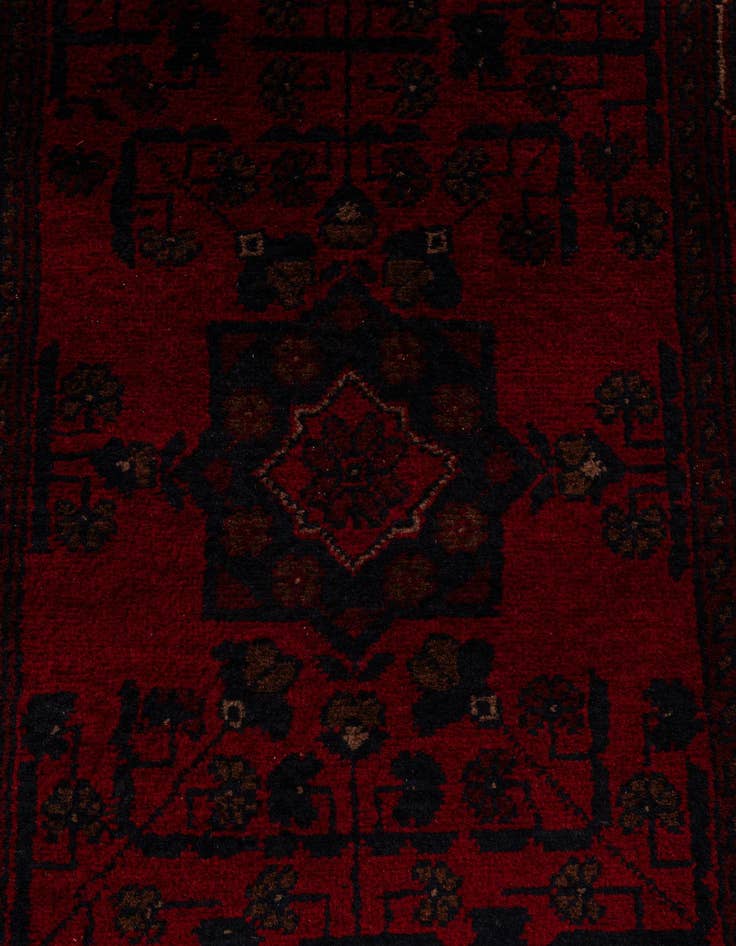 Detail image of  2' 7 x 9' 3  Hand Knotted Khal Mohammadi Wool Runner Rug