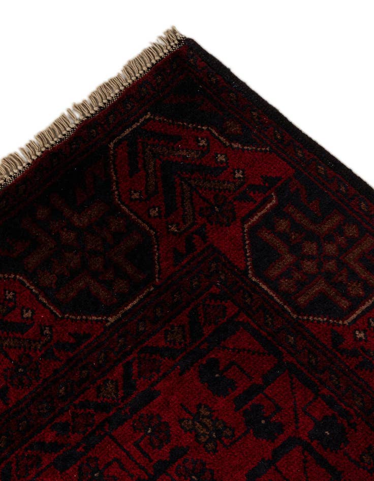 Detail image of  2' 7 x 9' 3  Hand Knotted Khal Mohammadi Wool Runner Rug