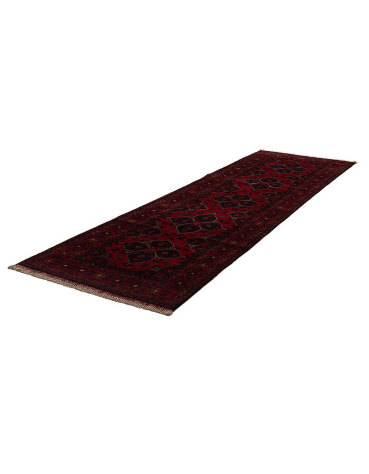 Detail image of  2' 7 x 9' 6  Hand Knotted Khal Mohammadi Wool Runner Rug