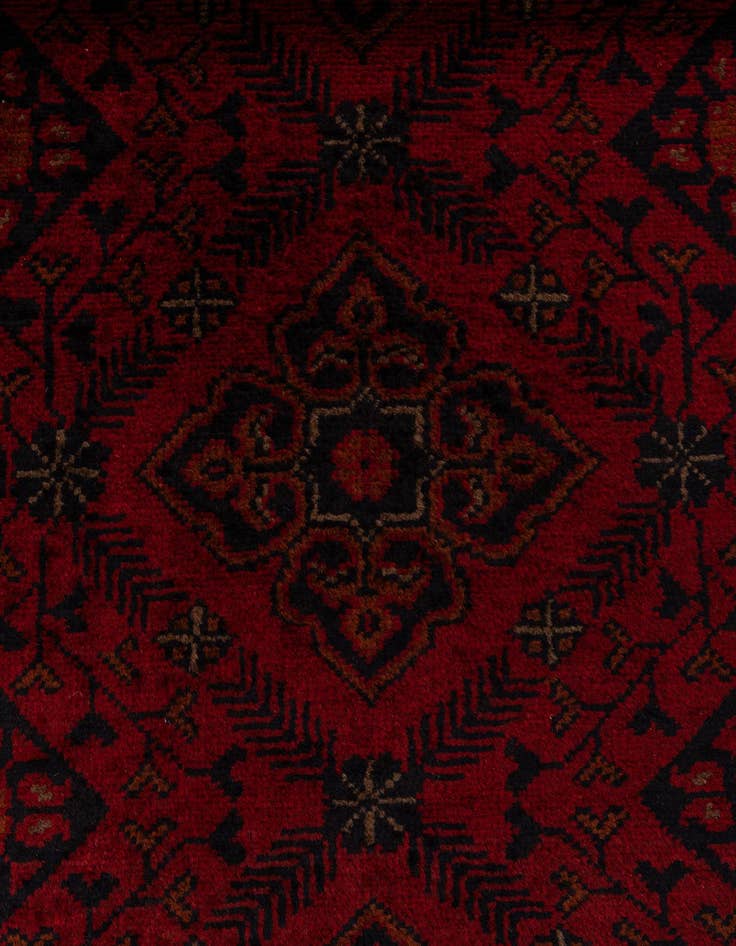 Detail image of  2' 7 x 9' 4  Hand Knotted Khal Mohammadi Wool Runner Rug
