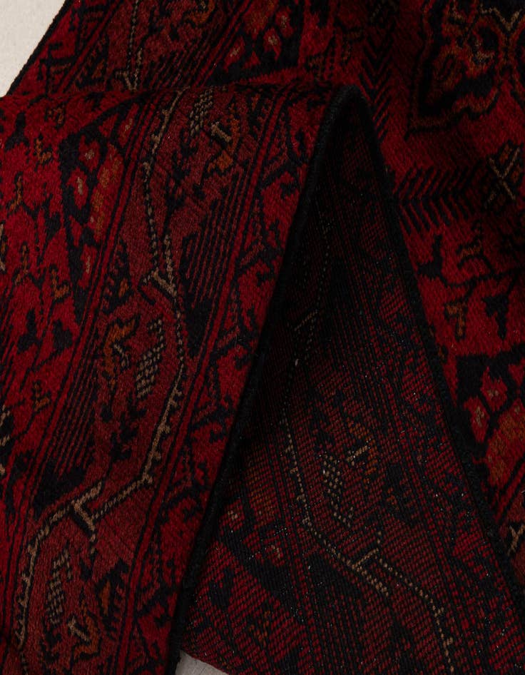 Detail image of  2' 7 x 9' 4  Hand Knotted Khal Mohammadi Wool Runner Rug