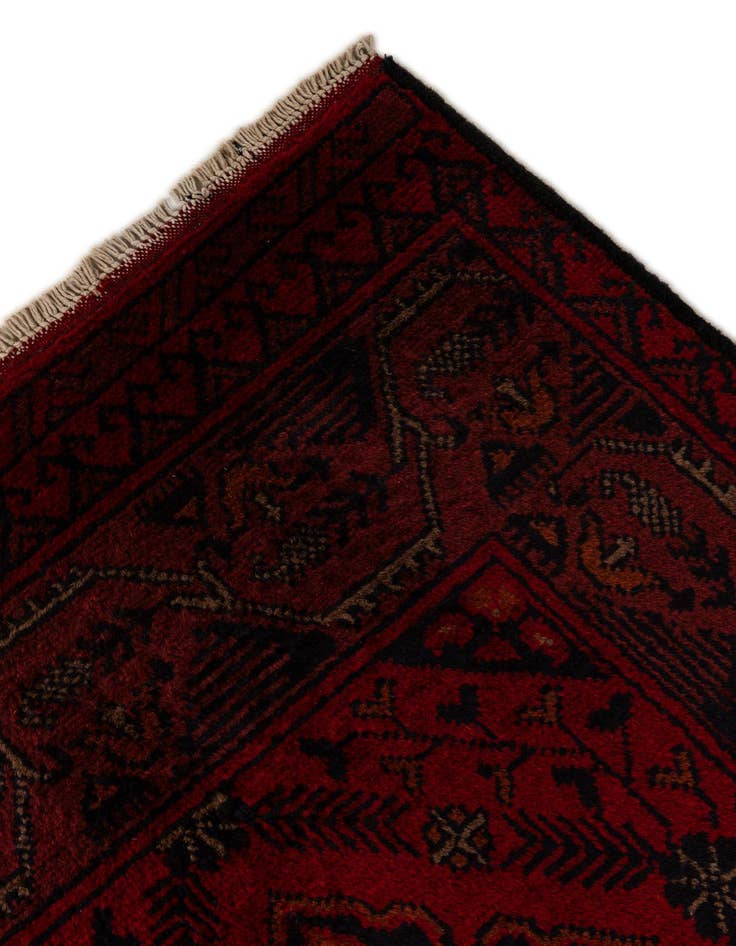 Detail image of  2' 7 x 9' 4  Hand Knotted Khal Mohammadi Wool Runner Rug