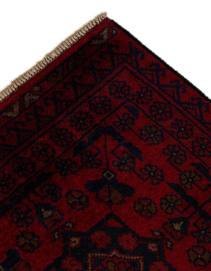 Detail image of  2' 7 x 9' 3  Hand Knotted Khal Mohammadi Wool Runner Rug