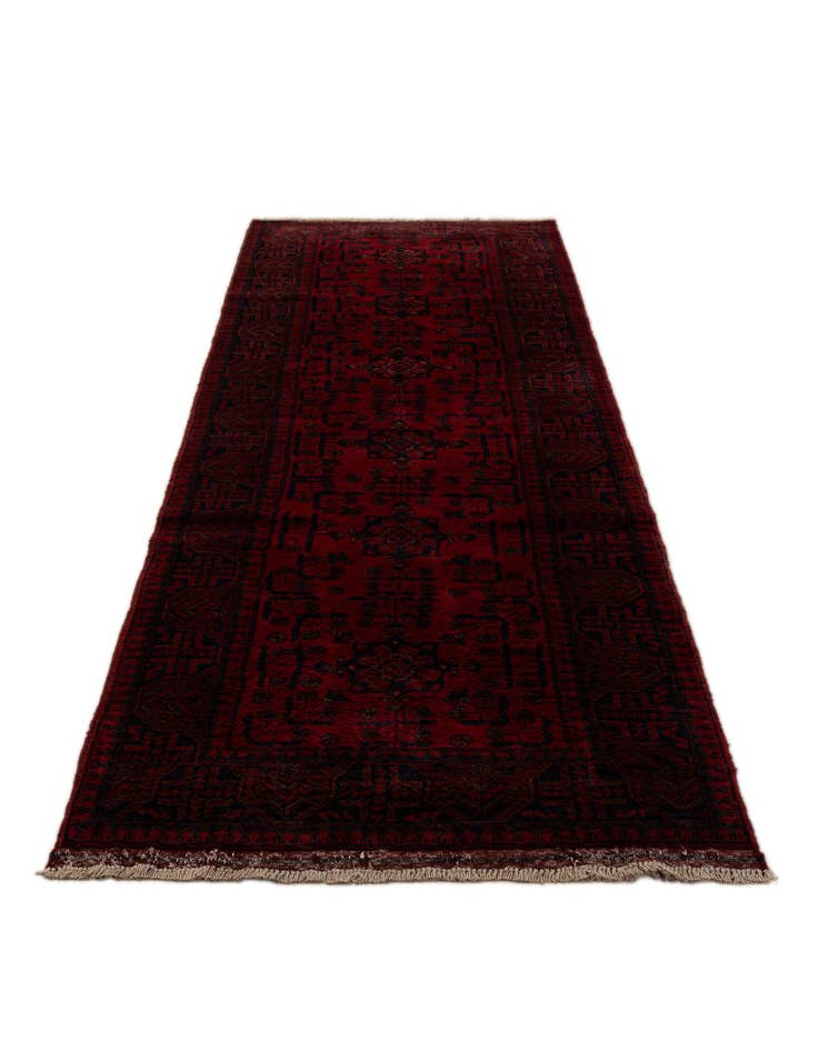 Detail image of  2' 6 x 9' 8  Hand Knotted Khal Mohammadi Wool Runner Rug