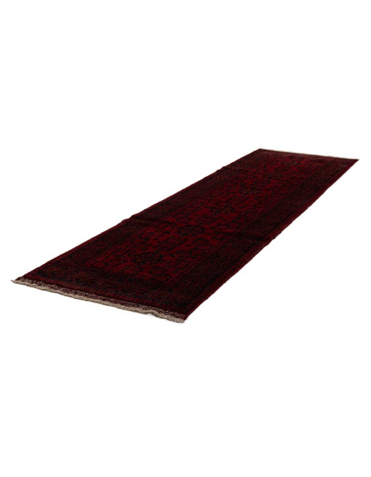 Detail image of  2' 6 x 9' 8  Hand Knotted Khal Mohammadi Wool Runner Rug