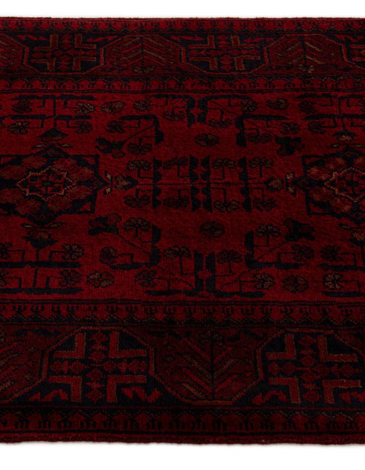 Detail image of  2' 6 x 9' 8  Hand Knotted Khal Mohammadi Wool Runner Rug