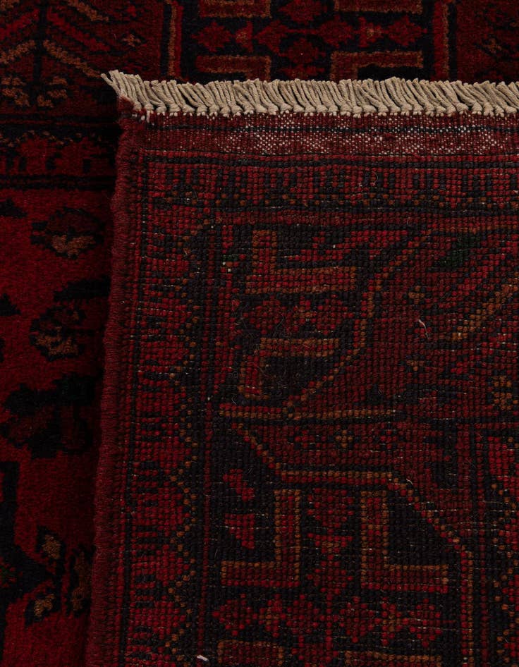 Detail image of  2' 6 x 9' 8  Hand Knotted Khal Mohammadi Wool Runner Rug