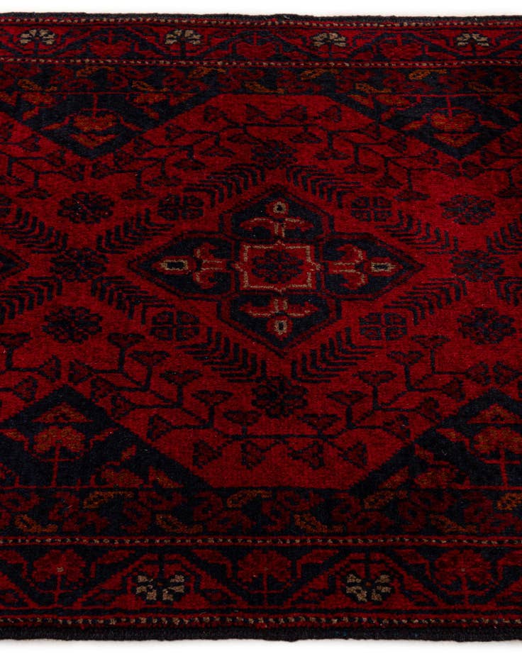 Detail image of  2' 8 x 9' 5  Hand Knotted Khal Mohammadi Wool Runner Rug