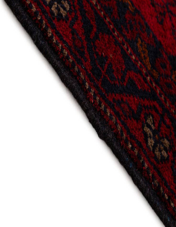 Detail image of  2' 8 x 9' 5  Hand Knotted Khal Mohammadi Wool Runner Rug
