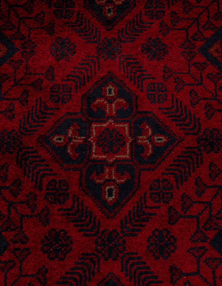 Detail image of  2' 8 x 9' 5  Hand Knotted Khal Mohammadi Wool Runner Rug