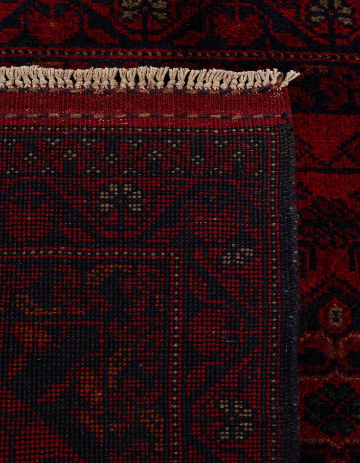 Detail image of  2' 8 x 9' 5  Hand Knotted Khal Mohammadi Wool Runner Rug