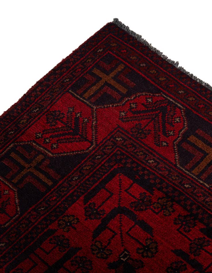 Detail image of  2' 9 x 9' 4  Hand Knotted Khal Mohammadi Wool Runner Rug