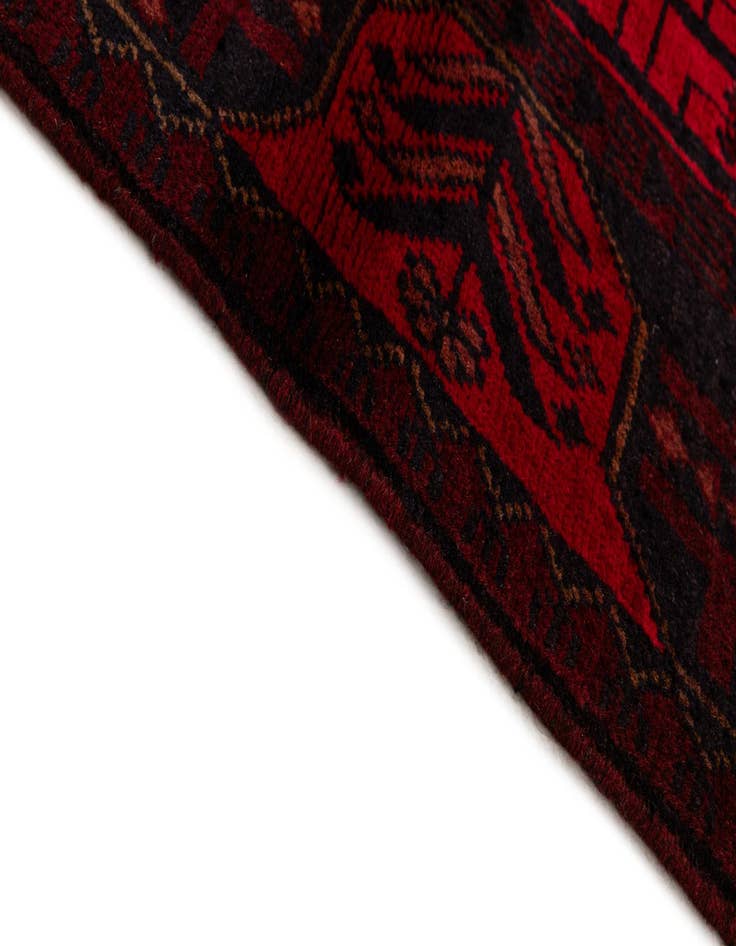 Detail image of  2' 9 x 9' 6  Hand Knotted Khal Mohammadi Wool Runner Rug