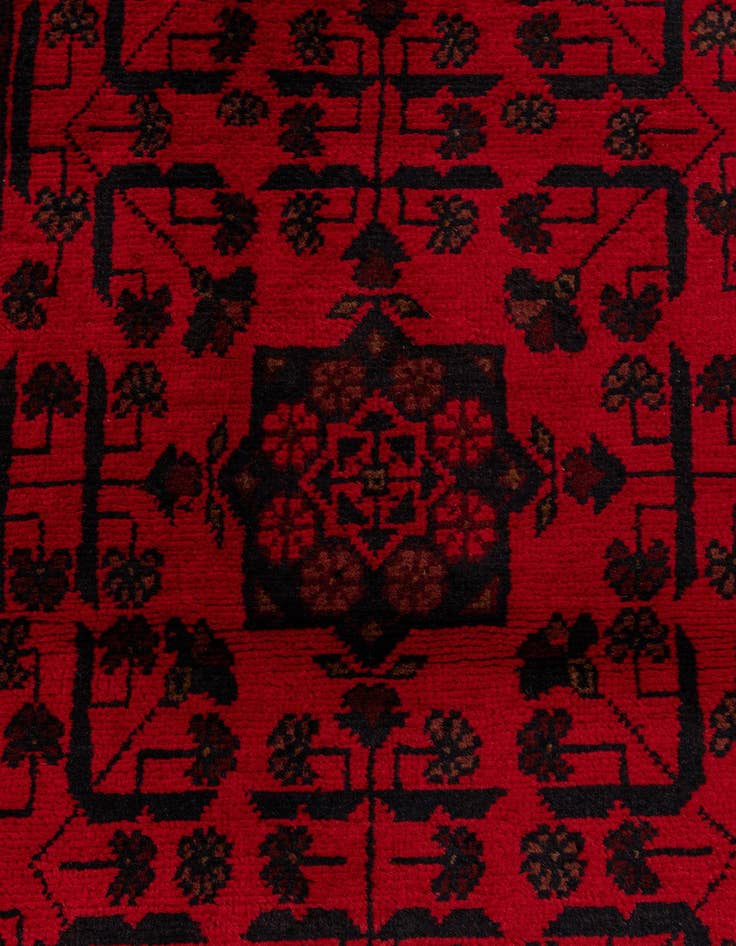 Detail image of  2' 9 x 9' 6  Hand Knotted Khal Mohammadi Wool Runner Rug