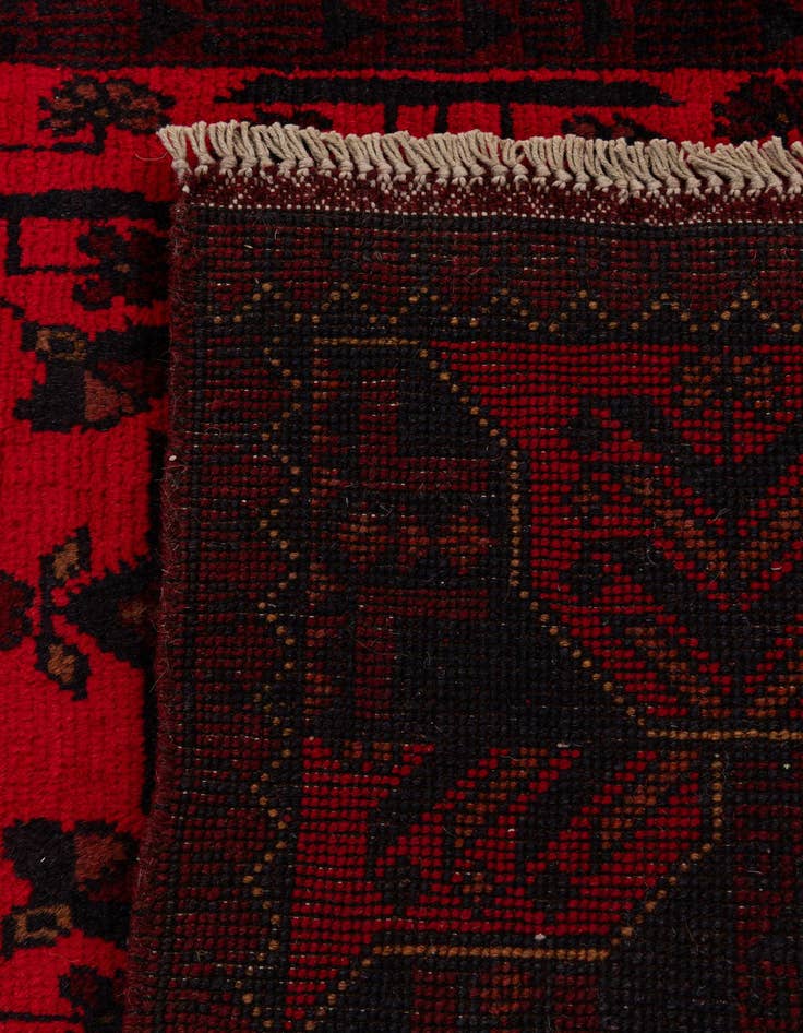 Detail image of  2' 9 x 9' 6  Hand Knotted Khal Mohammadi Wool Runner Rug