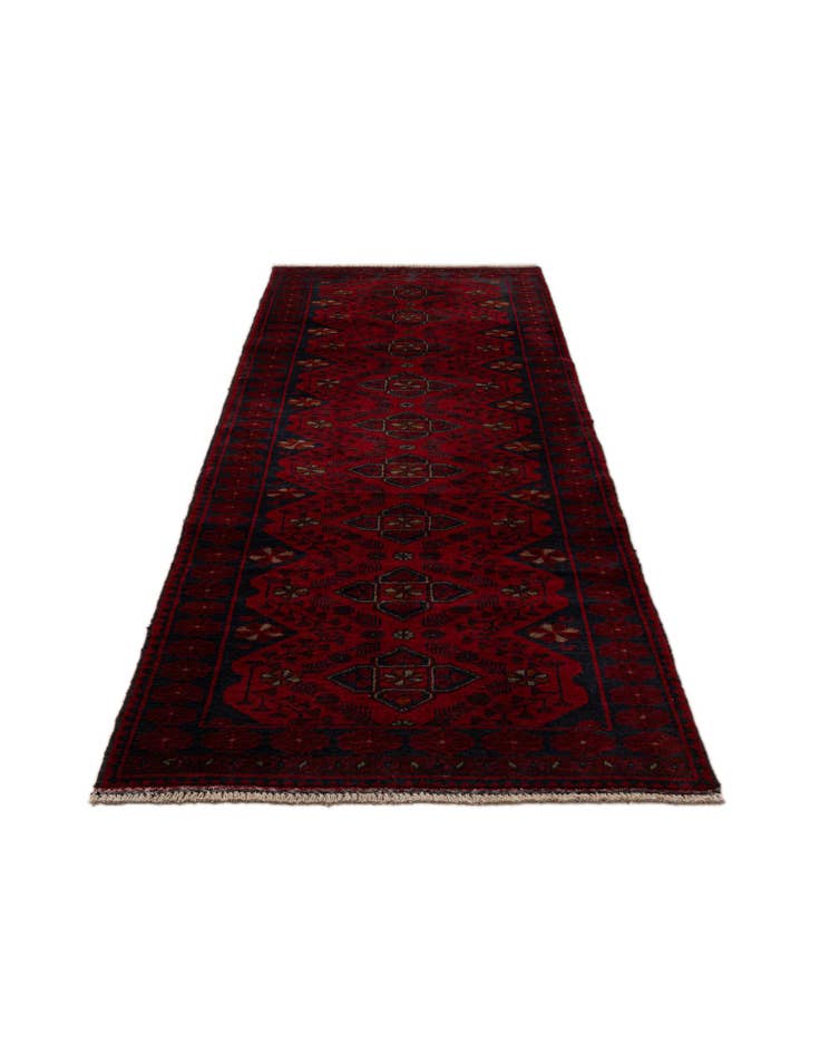 Detail image of  2' 8 x 9' 8  Hand Knotted Khal Mohammadi Wool Runner Rug