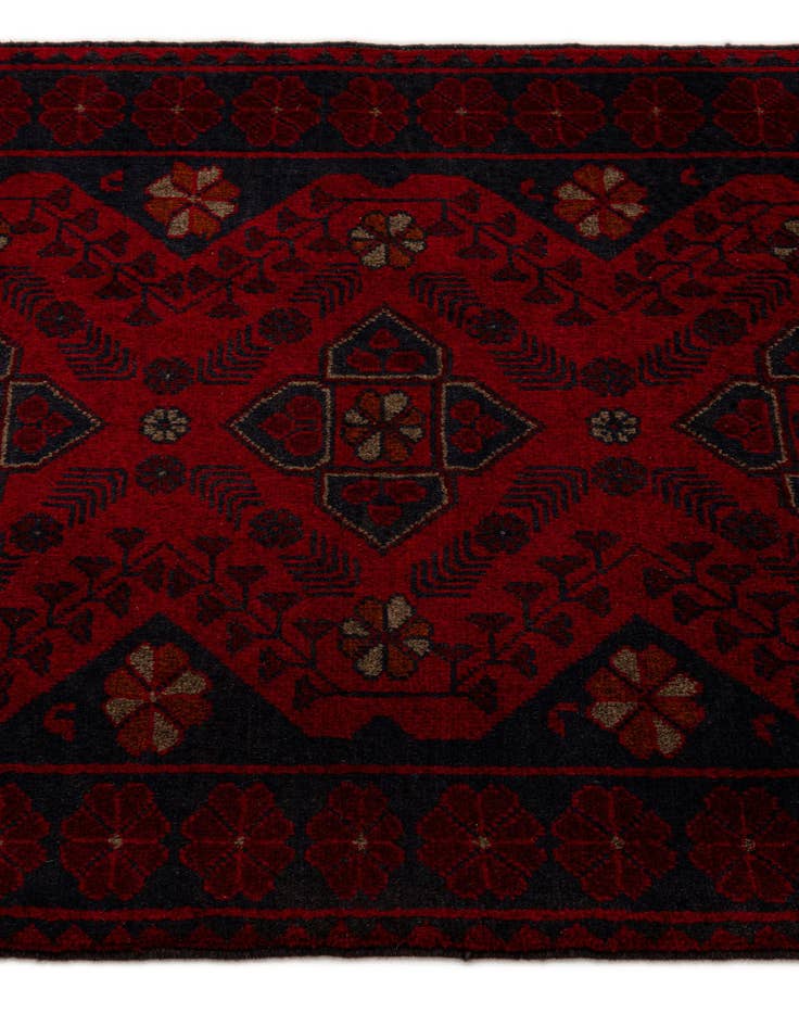 Detail image of  2' 8 x 9' 8  Hand Knotted Khal Mohammadi Wool Runner Rug