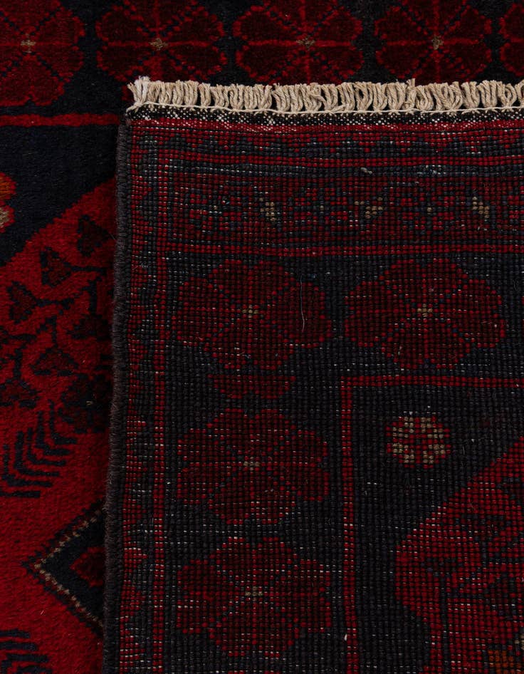 Detail image of  2' 8 x 9' 8  Hand Knotted Khal Mohammadi Wool Runner Rug