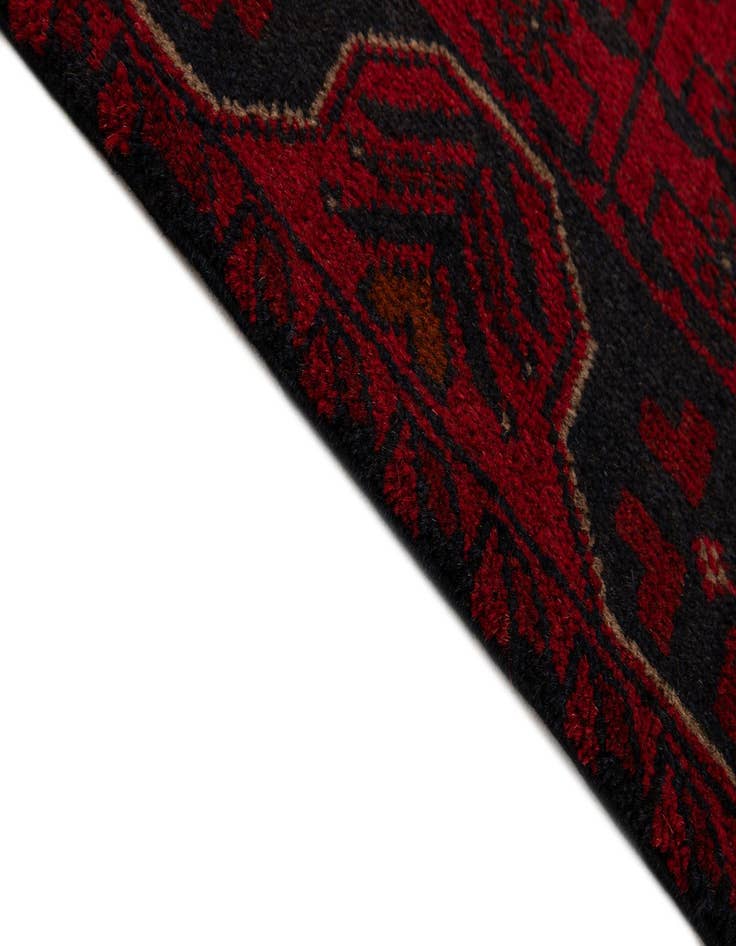 Detail image of  2' 6 x 9' 7  Hand Knotted Khal Mohammadi Wool Runner Rug