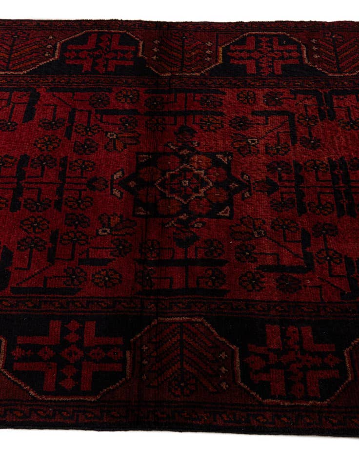 Detail image of  2' 10 x 9' 6  Hand Knotted Khal Mohammadi Wool Runner Rug