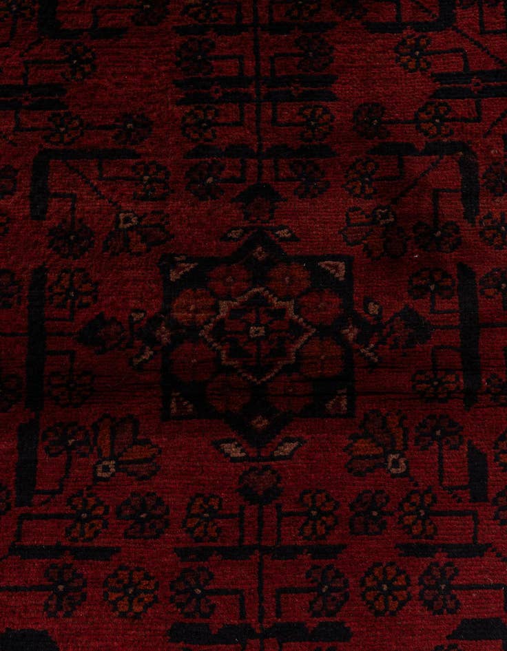 Detail image of  2' 10 x 9' 6  Hand Knotted Khal Mohammadi Wool Runner Rug