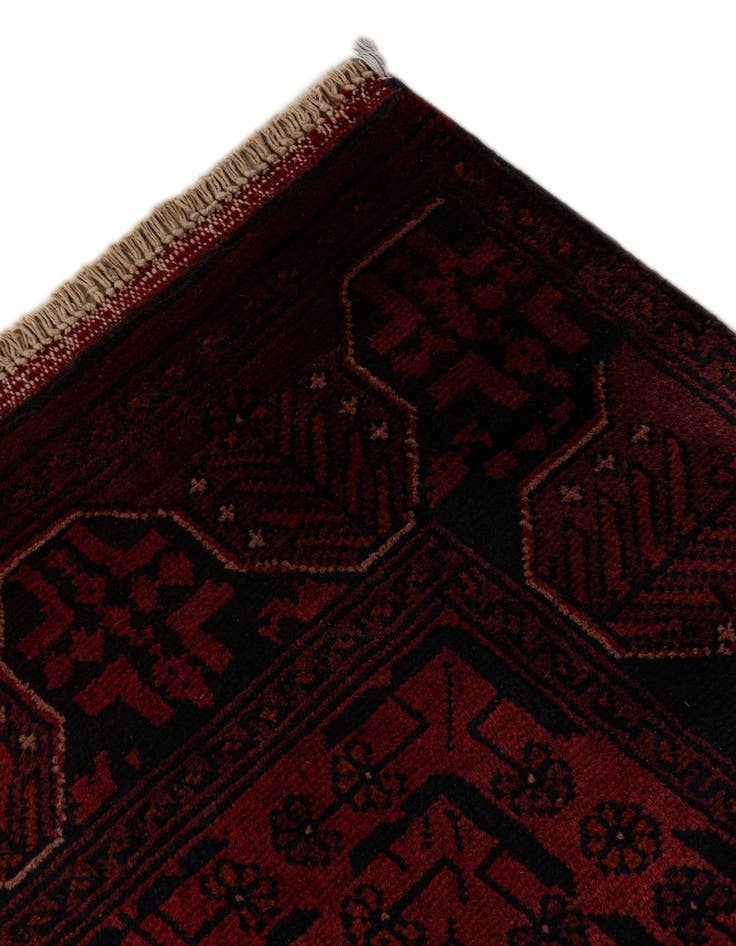 Detail image of  2' 10 x 9' 6  Hand Knotted Khal Mohammadi Wool Runner Rug