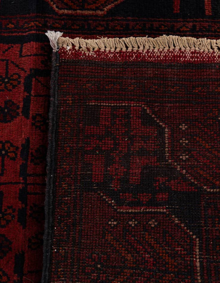 Detail image of  2' 10 x 9' 6  Hand Knotted Khal Mohammadi Wool Runner Rug