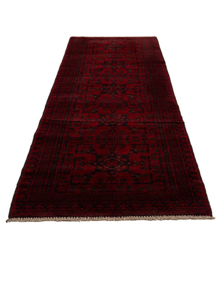 Detail image of  2' 8 x 9' 5  Hand Knotted Khal Mohammadi Wool Runner Rug