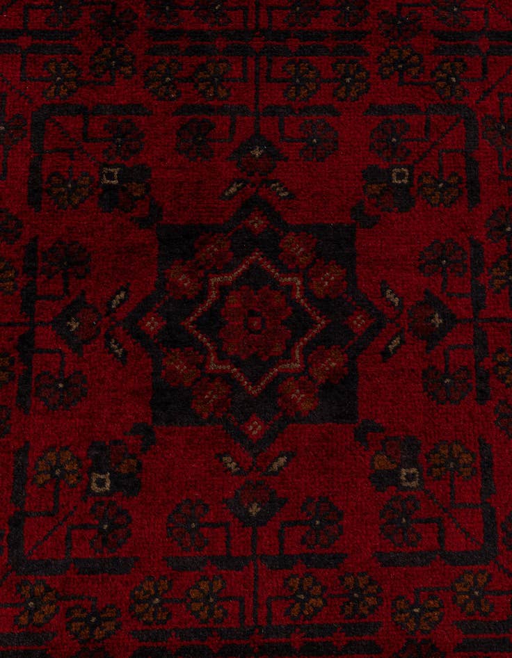 Detail image of  2' 8 x 9' 5  Hand Knotted Khal Mohammadi Wool Runner Rug