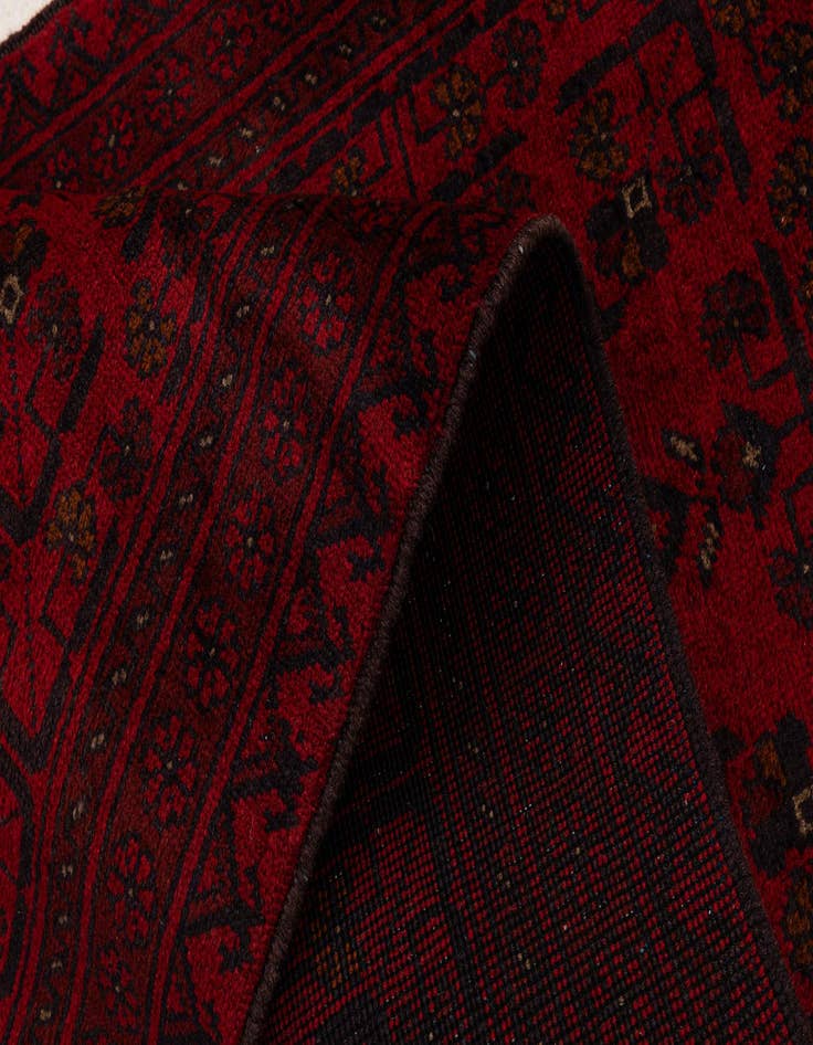 Detail image of  2' 8 x 9' 5  Hand Knotted Khal Mohammadi Wool Runner Rug