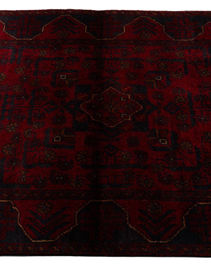Detail image of  2' 10 x 9' 7  Hand Knotted Khal Mohammadi Wool Runner Rug