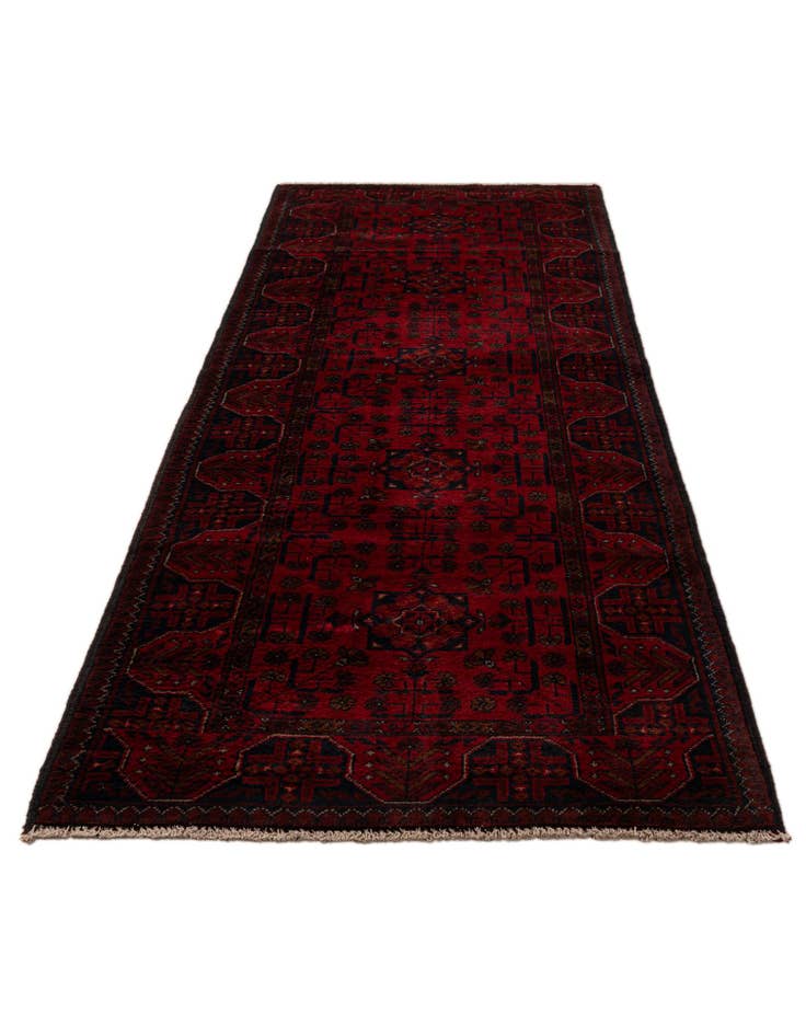 Detail image of  2' 9 x 9' 8  Hand Knotted Khal Mohammadi Wool Runner Rug