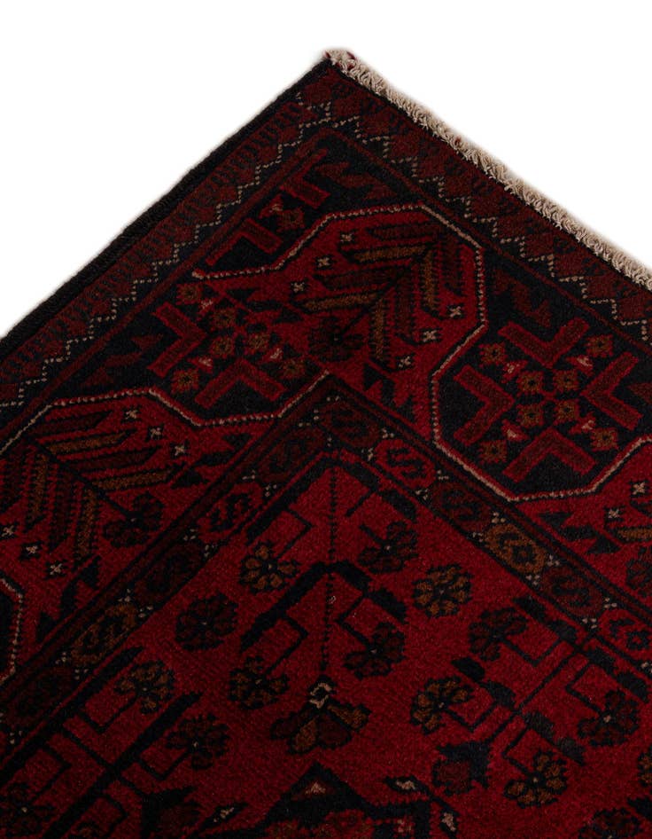 Detail image of  2' 9 x 9' 8  Hand Knotted Khal Mohammadi Wool Runner Rug
