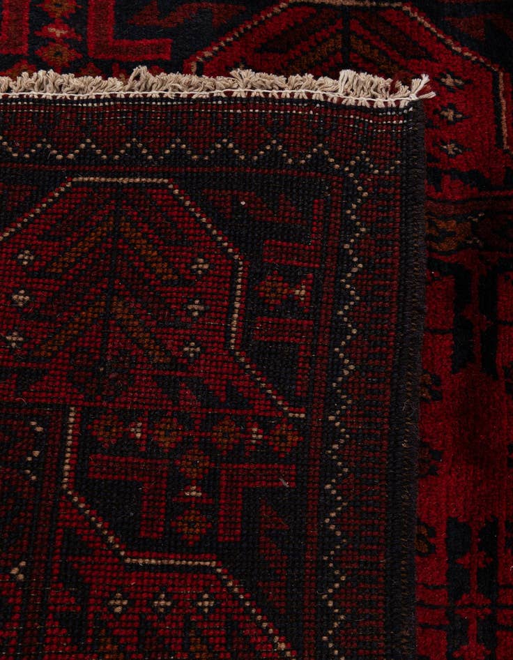 Detail image of  2' 9 x 9' 8  Hand Knotted Khal Mohammadi Wool Runner Rug