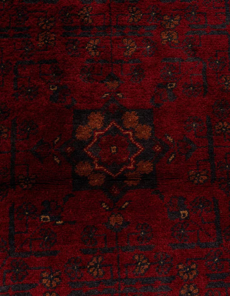 Detail image of  2' 10 x 9' 6  Hand Knotted Khal Mohammadi Wool Runner Rug