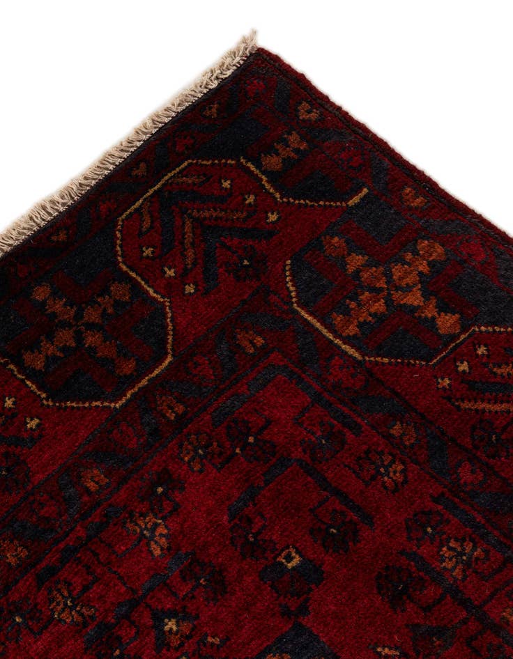 Detail image of  2' 10 x 9' 6  Hand Knotted Khal Mohammadi Wool Runner Rug