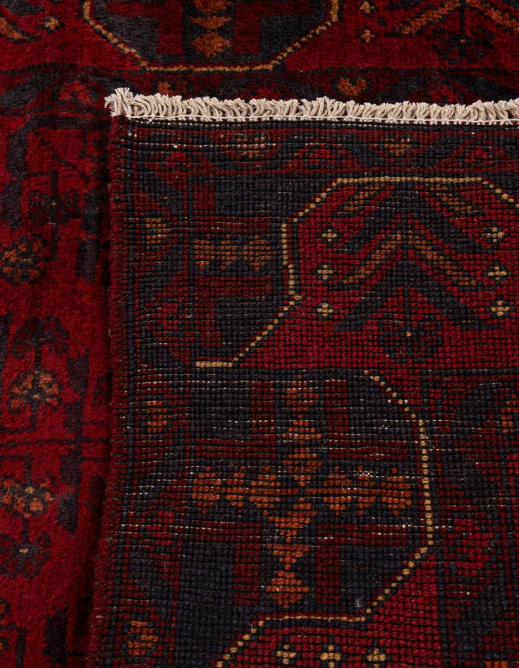 Detail image of  2' 10 x 9' 6  Hand Knotted Khal Mohammadi Wool Runner Rug