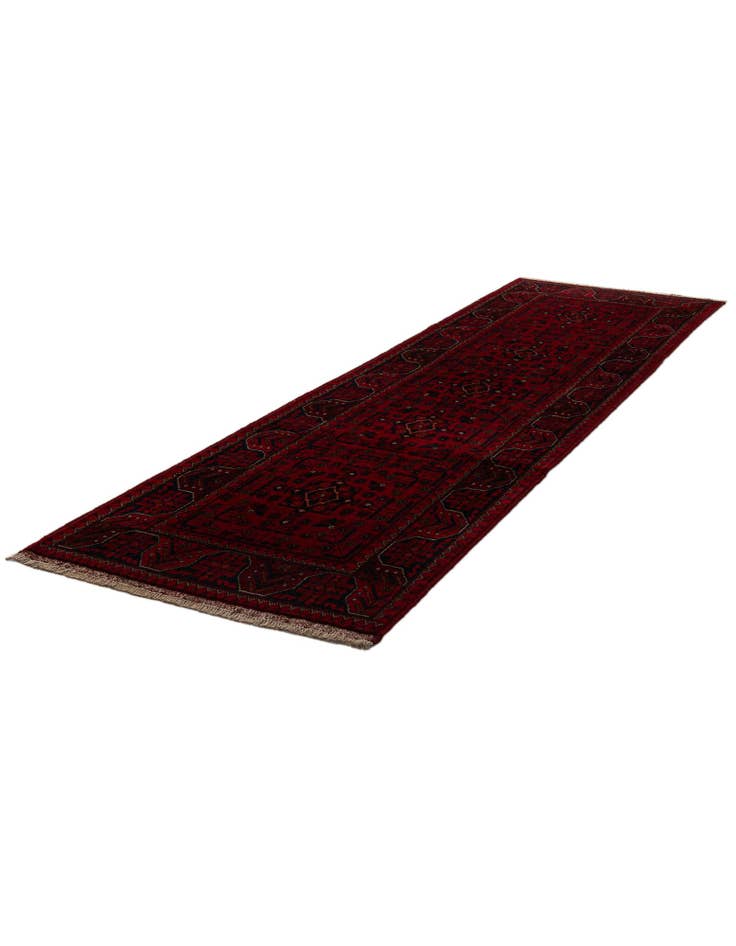 Detail image of  2' 8 x 9' 5  Hand Knotted Khal Mohammadi Wool Runner Rug